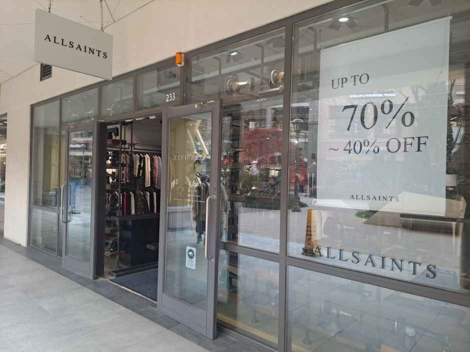 オールセインツ 新世界サイモンプレミアムアウトレット 坡州店