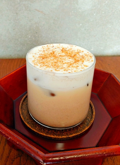 Sesame latte, a signature menu