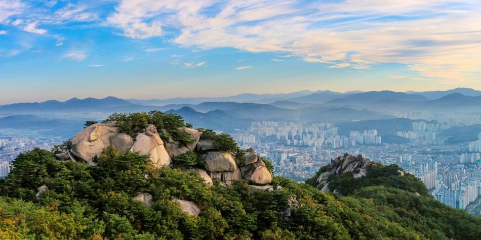從北漢山俯瞰首爾市區