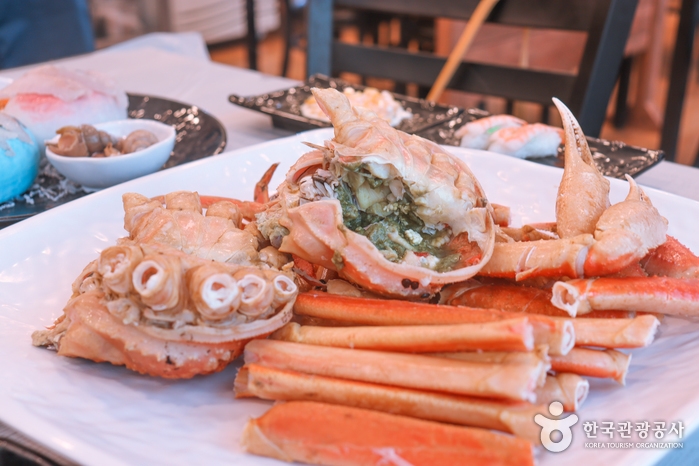 Delicious crab meal