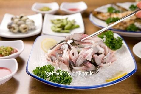 Sliced Raw Gizzard Shad