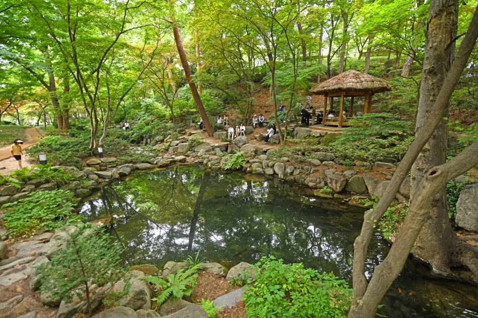 Beautiful pond garden by Sangchunjae