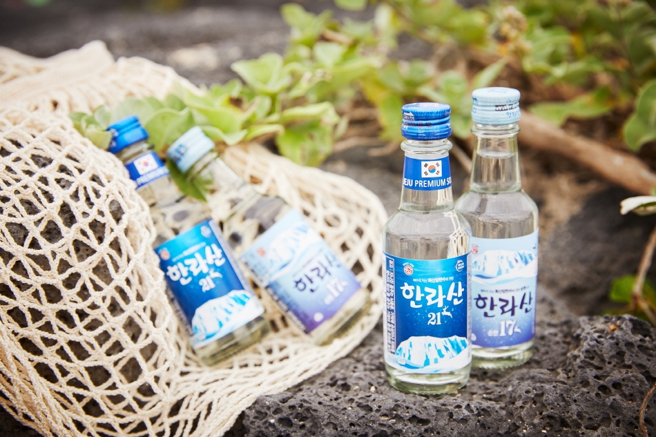 Miniature Hallasan soju bottles