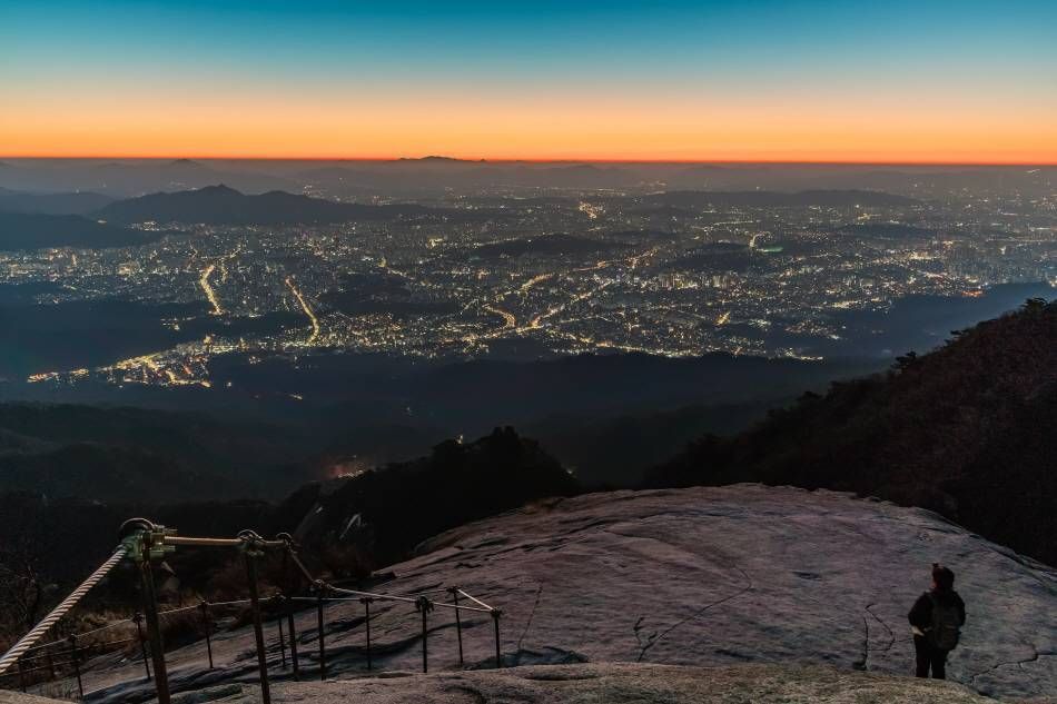 Sunrise from Bukhansan Mountain