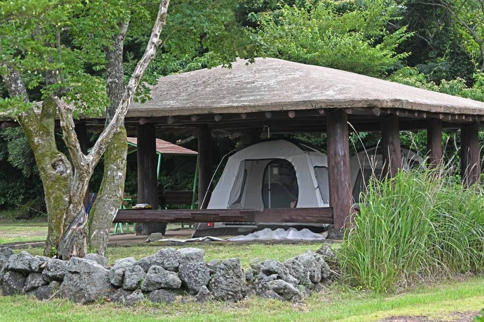 Место для установки палатки в зоне кемпинга