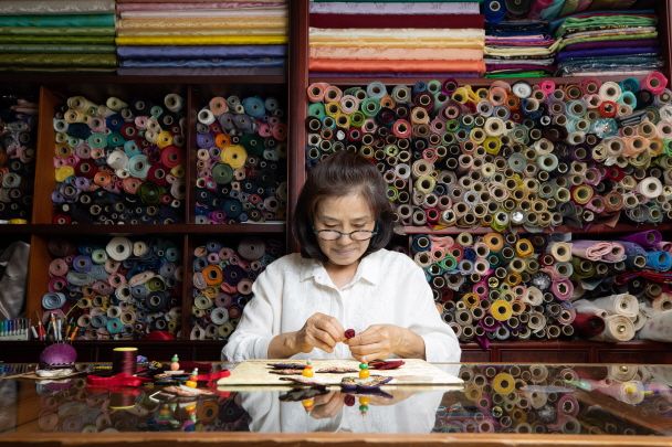 (1) Master Kim Inja, Holder of the National Intangible Cultural Heritage Chimseonjang (Needlework) 