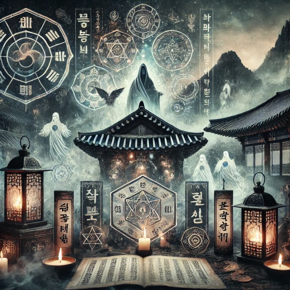 Korean occult imagery created by AI