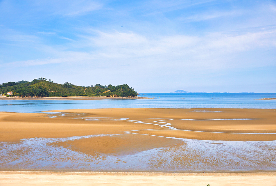 Mudflat on the western coast of Korea