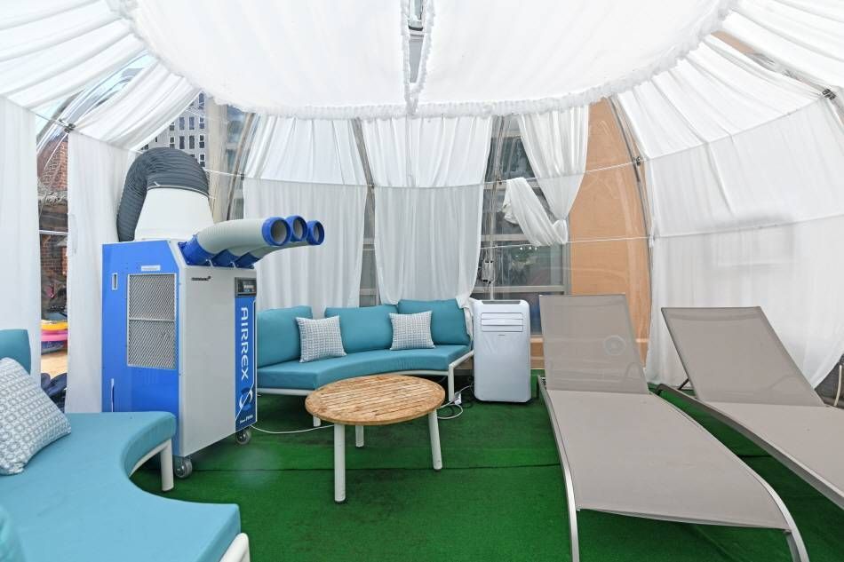 Прохладная и уютная куполообразная зона отдыха