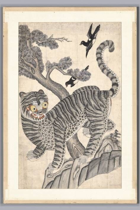鵲虎圖
