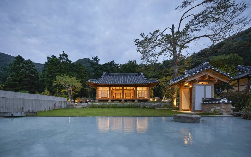 朝鮮時代末期の全羅南道咸平にあった韓屋を移築した書堂（ソダン）