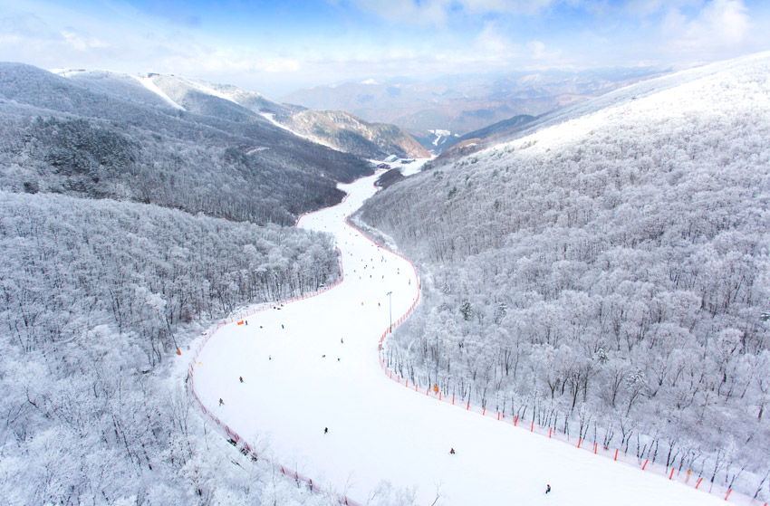 100%玩转江原道滑雪场