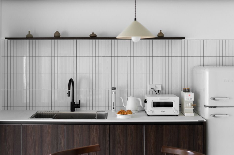 Sink and the Refrigerator
