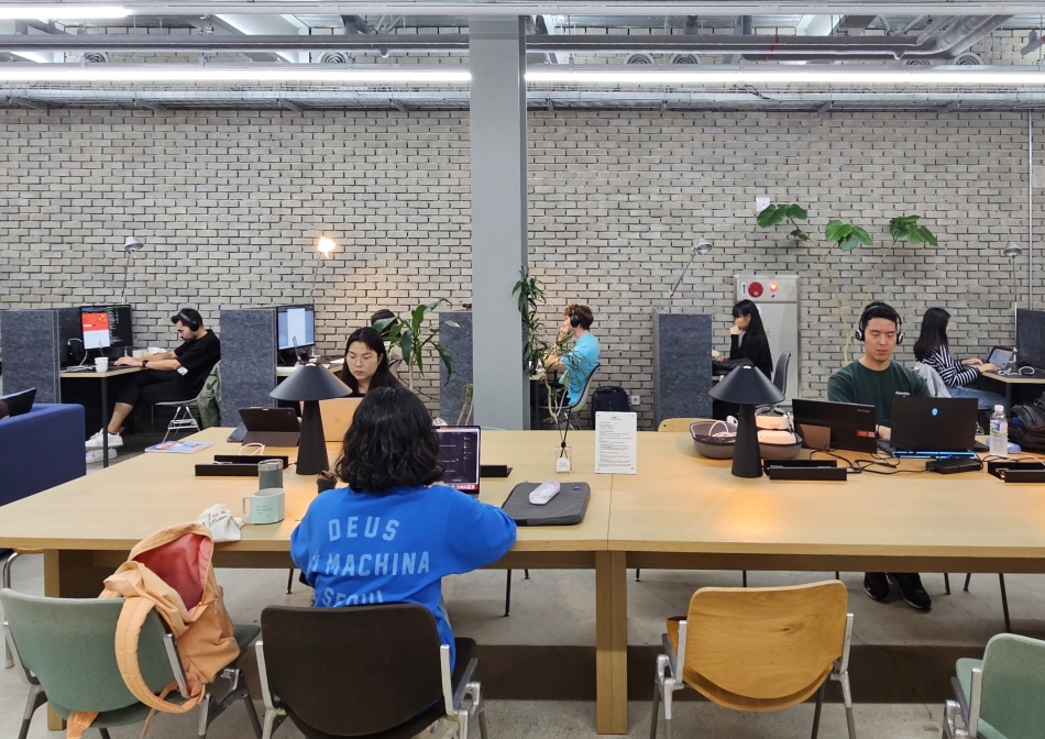 <em>Photo: Digital Nomads in Jeju Workation Office (Credit: Hoppin)</em>