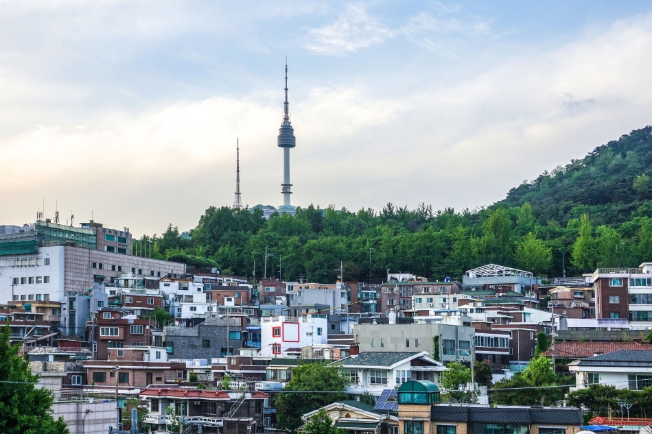 View of Namsan Seoul Tower from Haebangchon