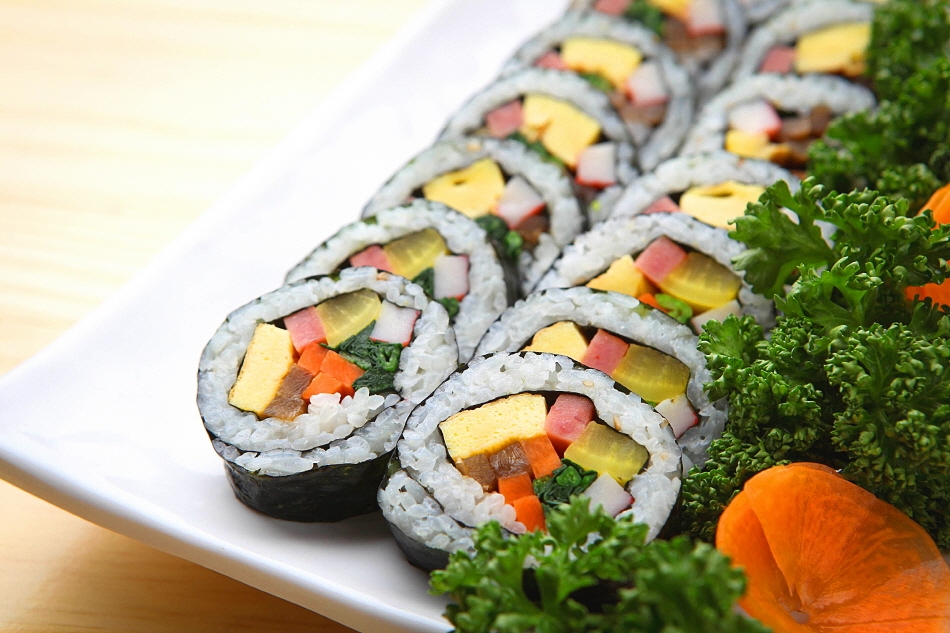 Plain vegetable gimbap