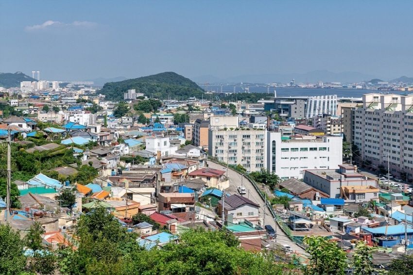 Город Мокпхо, виднеющийся как на ладони (Автор фото: Сон Чханхён)