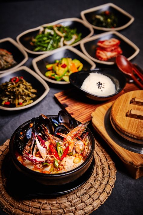 Seafood and Soft Bean Curd Jjigae Set Menu