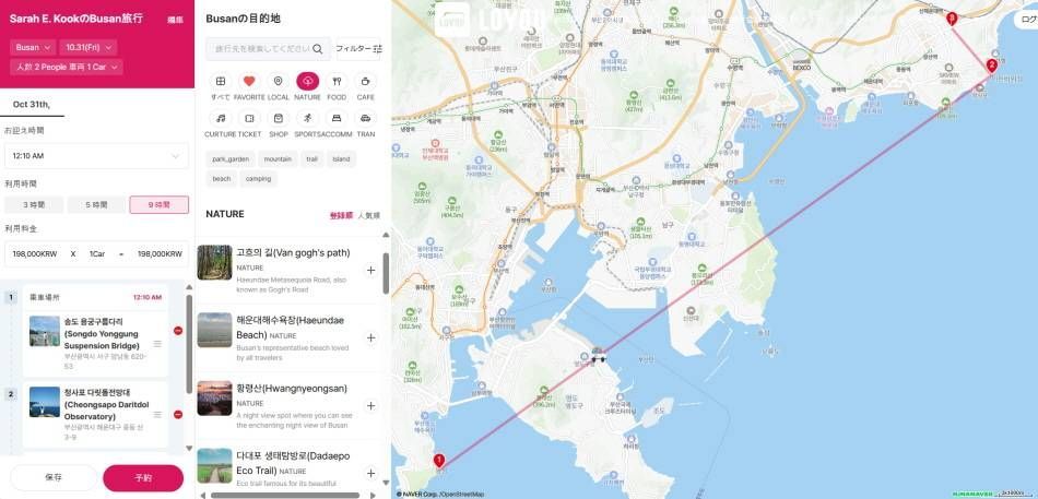 すべてのスケジュールを入力したら