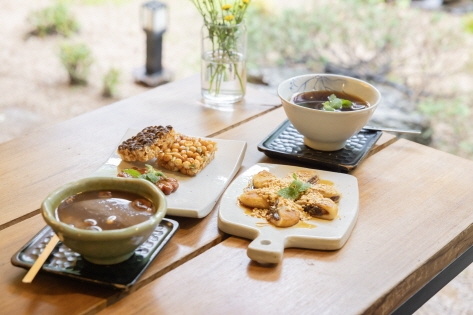 Tés y postres de Hanok Café Insadong