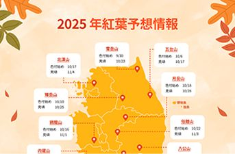 2025年紅葉予想情報