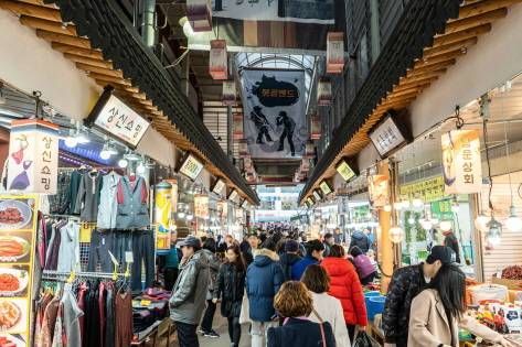 Interior view of Suwon Nammun Market