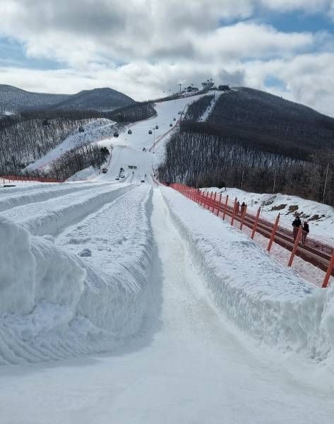 海雲渡假村大型雪橇滑道