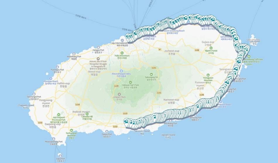 Bus No. 201 route
