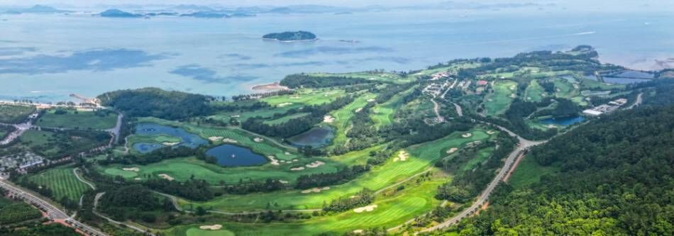 Birds-eye view of Pine Beach Golf Course Links