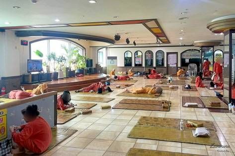 チムジルバンの男女共用スペース