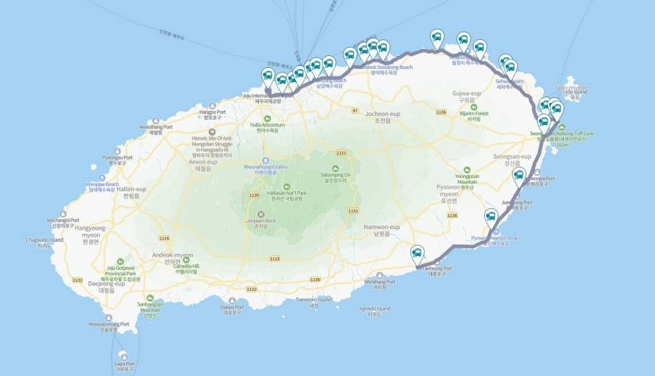 Bus No. 101 route 