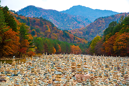L&rsquo;automne &agrave; Seoraksan et au temple Baekdamsa