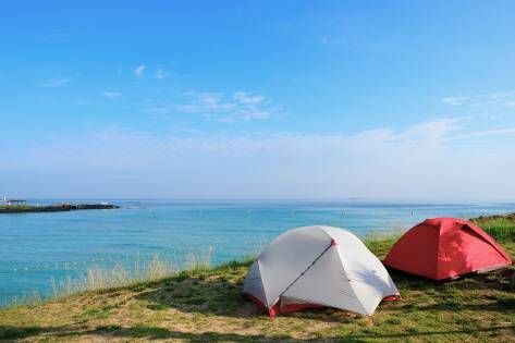 Camping at Hamdeok Beach