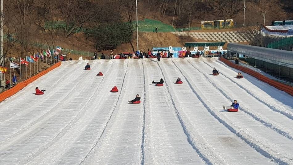 楊州雪花節雪橇滑道