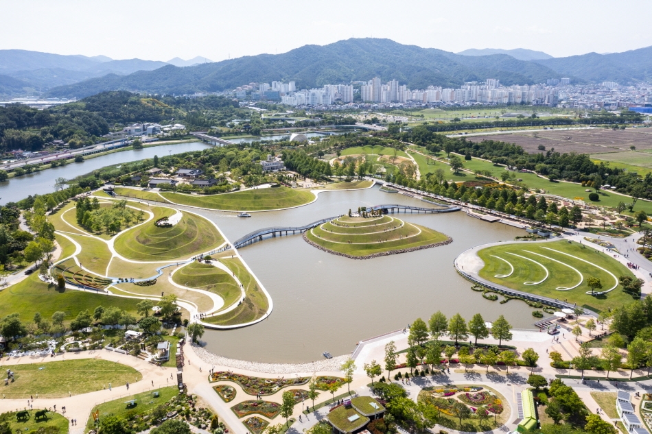 Suncheonman Bay National Garden as seen from above