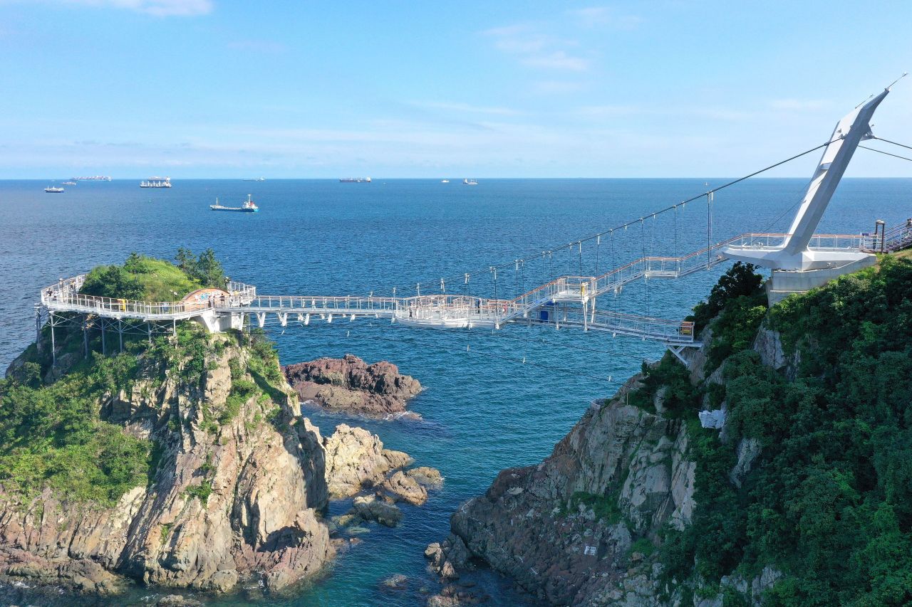 송도용궁구름다리 관광사진