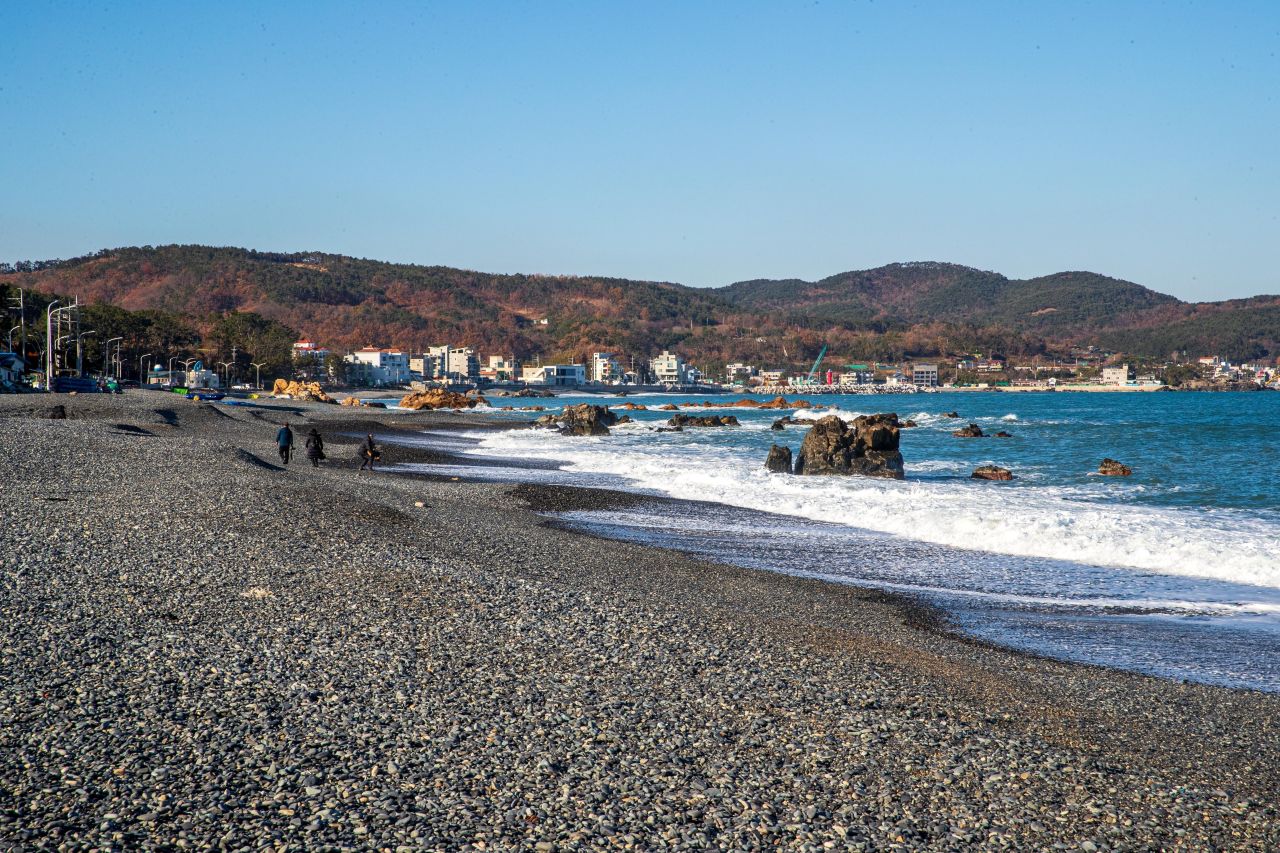 주전몽돌해변 관광사진