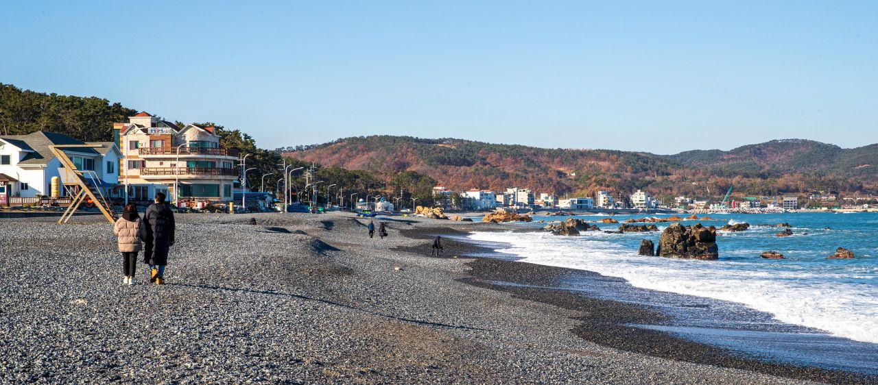 주전몽돌해변 관광사진