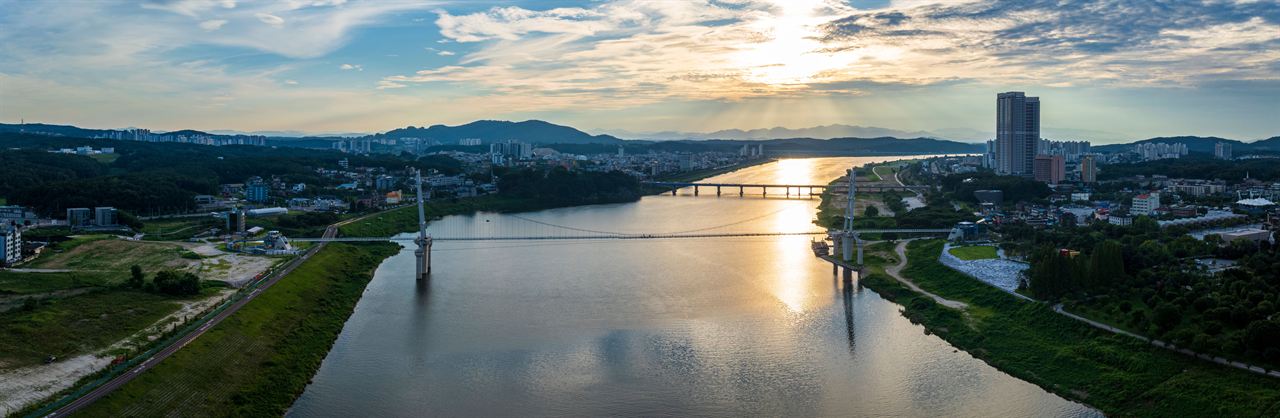 여주 남한강 출렁다리 관광사진