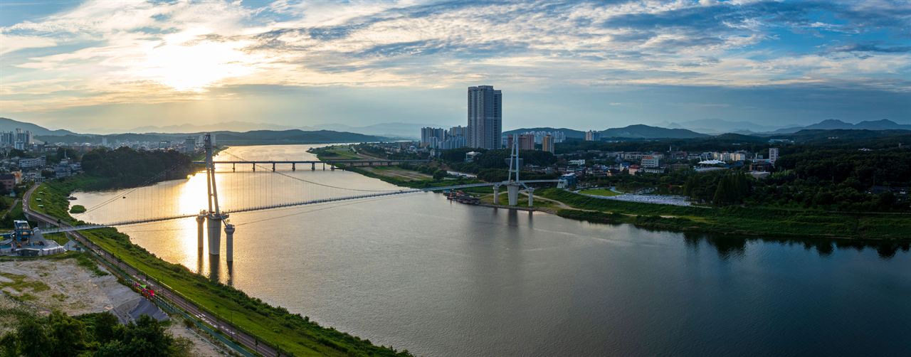 여주 남한강 출렁다리 관광사진