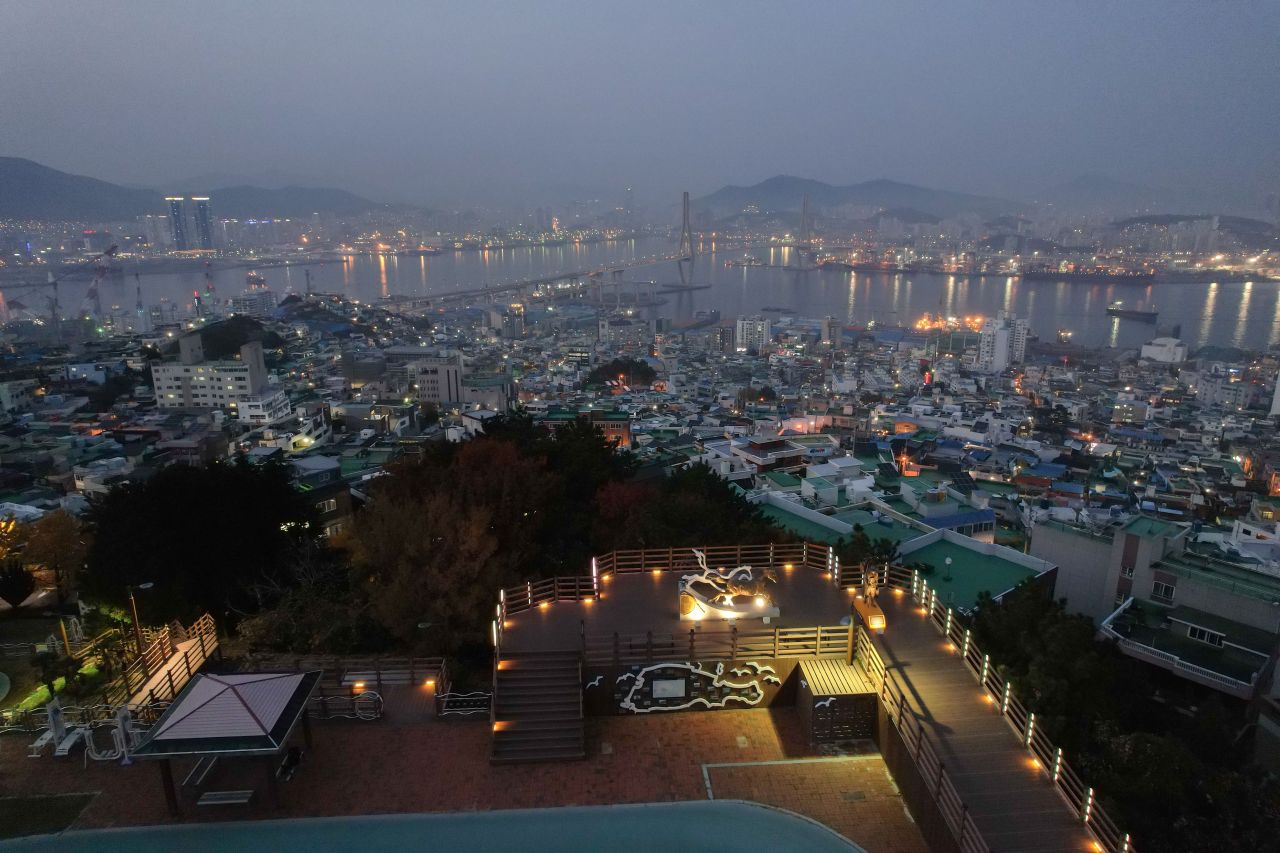 청학배수지전망대 관광사진