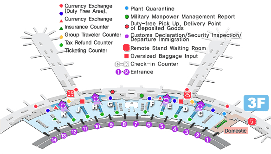 Аэропорт инчон карта